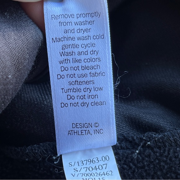 Athleta Black Soft Shell Full Zip Jacket Women's Size XS - Picture 8 of 8